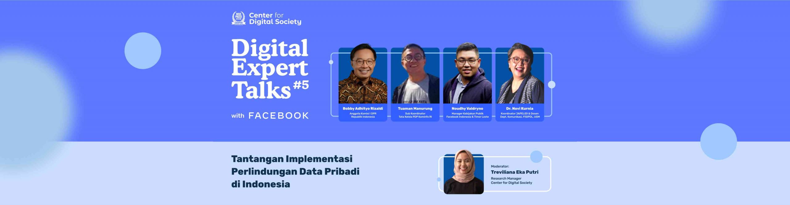 [SIARAN PERS] Tantangan Implementasi Perlindungan Data Pribadi di Indonesia | Digital Expert Talks #5 with Meta