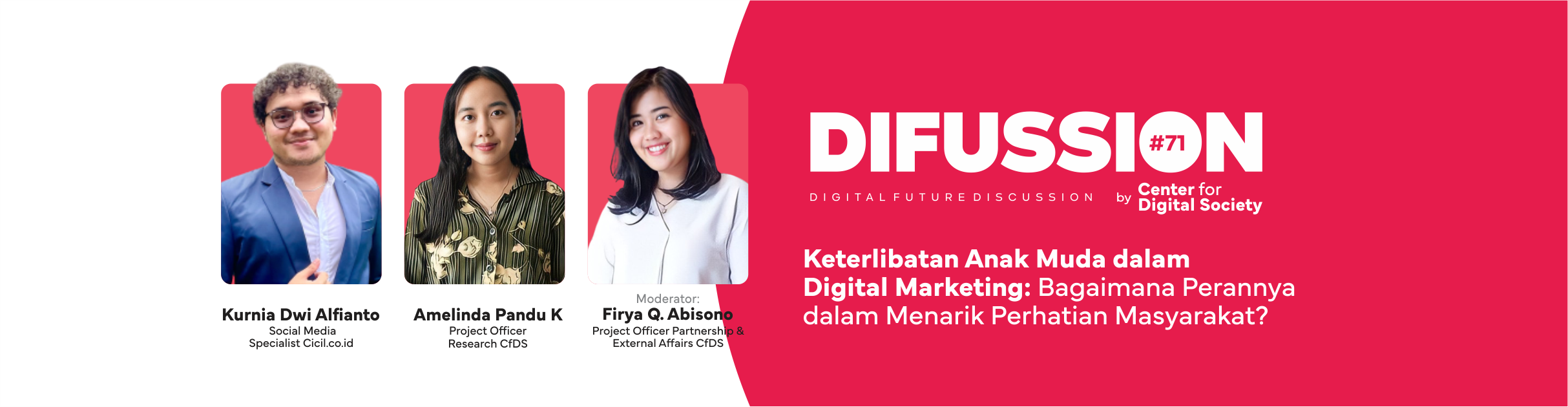 [PRESS RELEASE] Involvement of Youth in Digital Marketing: What is its Role in Attracting Public Attention? | Difussion #72 in x CICIL